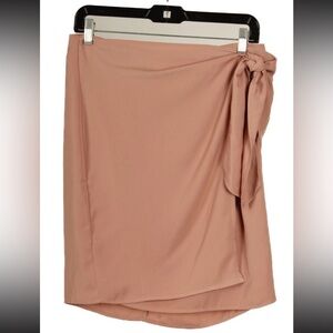 Banana Republic Skirt Women’s 4 Pink A Line Wrap Lined